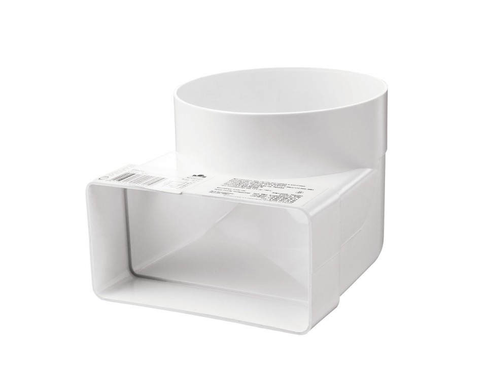 Соединительное колено 90° для плоских и круглых каналов