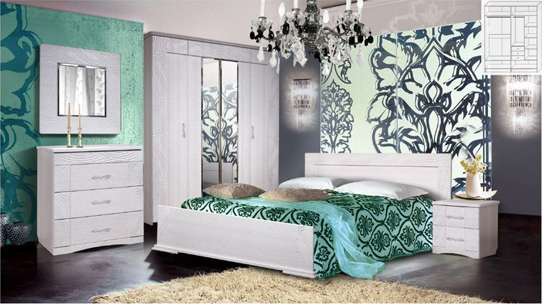 Спальня «Нимфа» КМК 0383